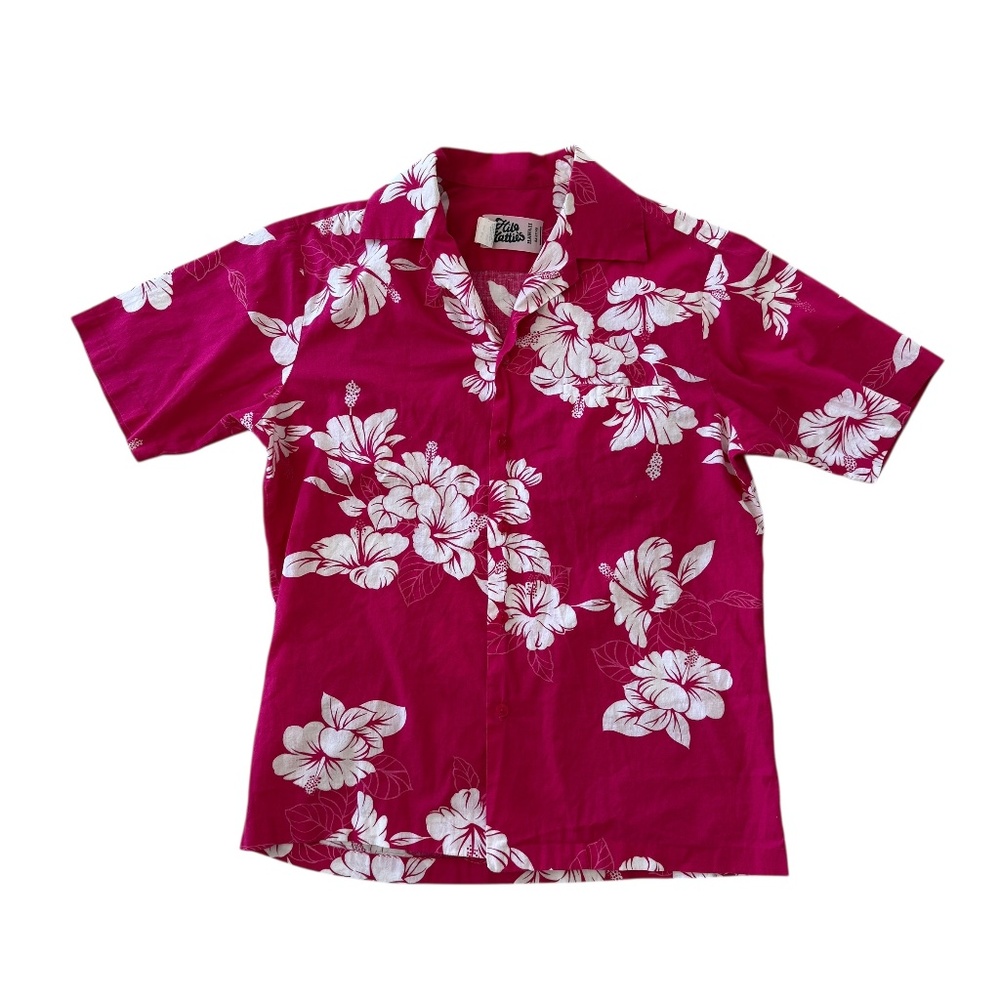 VINTAGE HILO HATTIE ALOHA SHIRT SIZE: MEDIUM